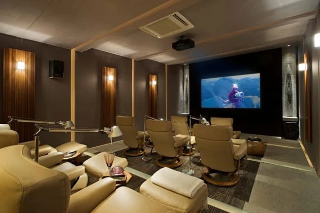 Premium residential interior inspiration for budgeting a home cinema project
